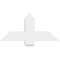 Ekena Millwork Eugene Architectural Grade PVC Gable Bracket, 36"W x 16 1/2"H x 2"D x 6"F, 11/12 Pitch GBP036X17X0206EUG00 - alternate 5